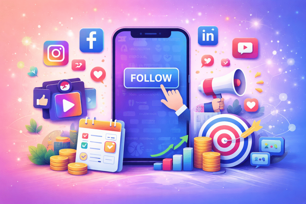 Social media marketing strategy by Digital Sky Agency for business growth in 2026