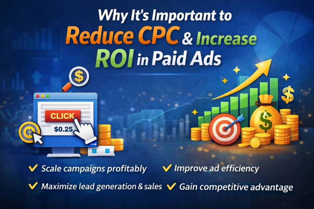 How to reduce CPC & increase ROI in paid ads with strategies by Digitalsky Marketing Agency Kharadi