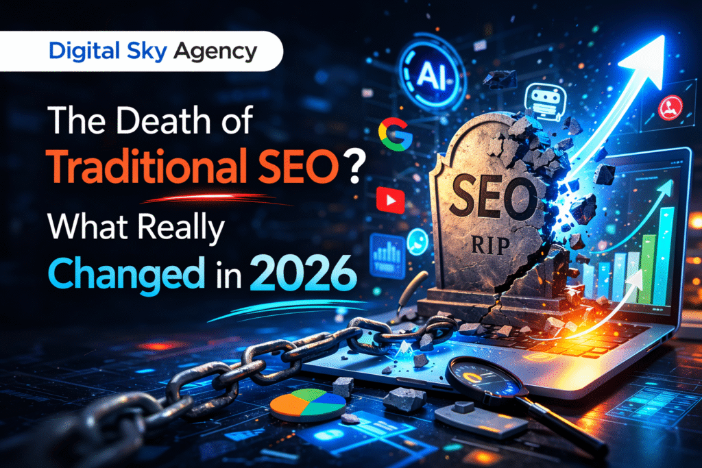 The Death of Traditional SEO What Really Changed in 2026 digital marketing AI SEO future image