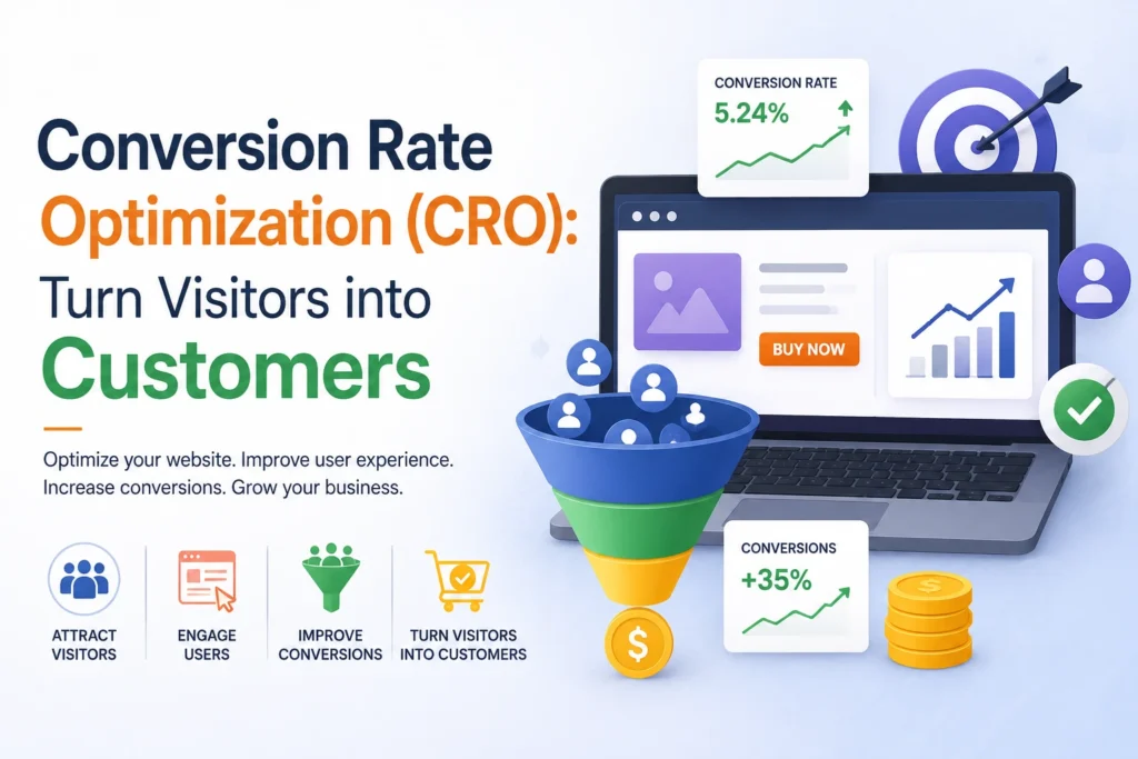 Conversion Rate Optimization strategies to turn website visitors into customers